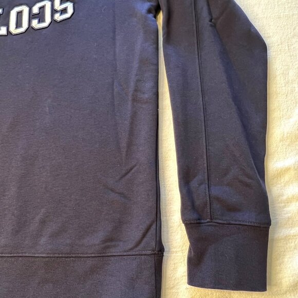 Scotch & Soda Blue Sweatshirt Long Sleeve Cotton Blend Varsity Spell-out Medium - Picture 9 of 14